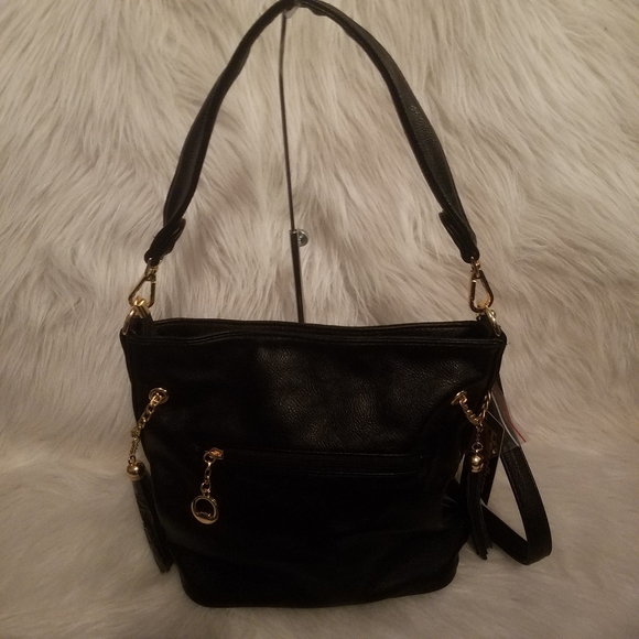 RHINESTONE CROSS WINGED HOBO - Picture 4 of 8